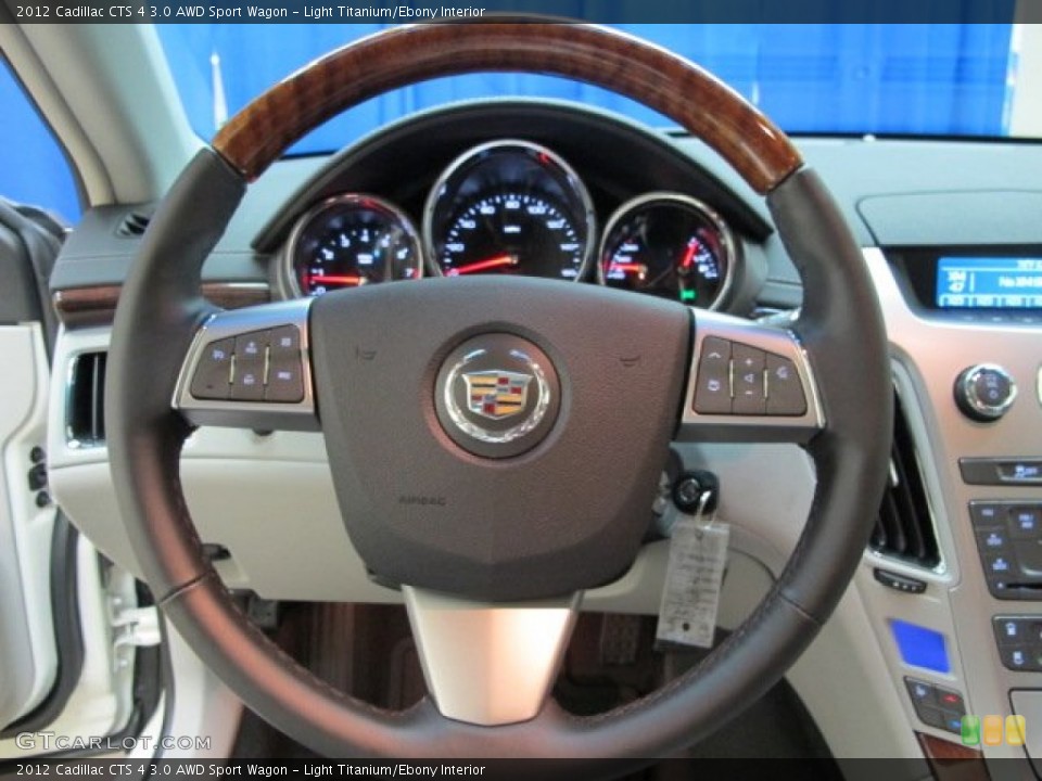 Light Titanium/Ebony Interior Steering Wheel for the 2012 Cadillac CTS 4 3.0 AWD Sport Wagon #69073157