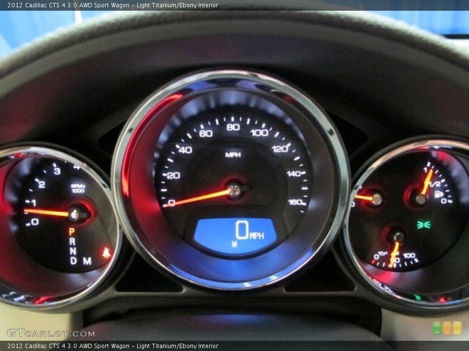 Light Titanium/Ebony Interior Gauges for the 2012 Cadillac CTS 4 3.0 AWD Sport Wagon #69073181