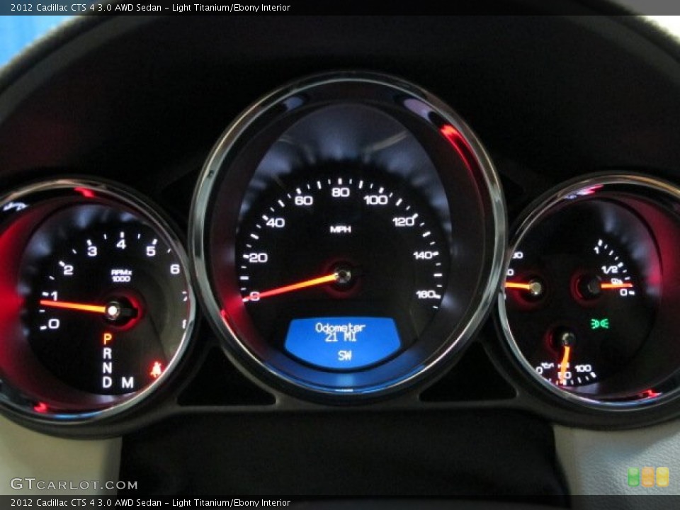 Light Titanium/Ebony Interior Gauges for the 2012 Cadillac CTS 4 3.0 AWD Sedan #69073454