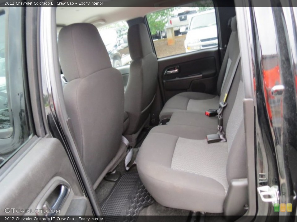 Ebony Interior Rear Seat for the 2012 Chevrolet Colorado LT Crew Cab #69074833