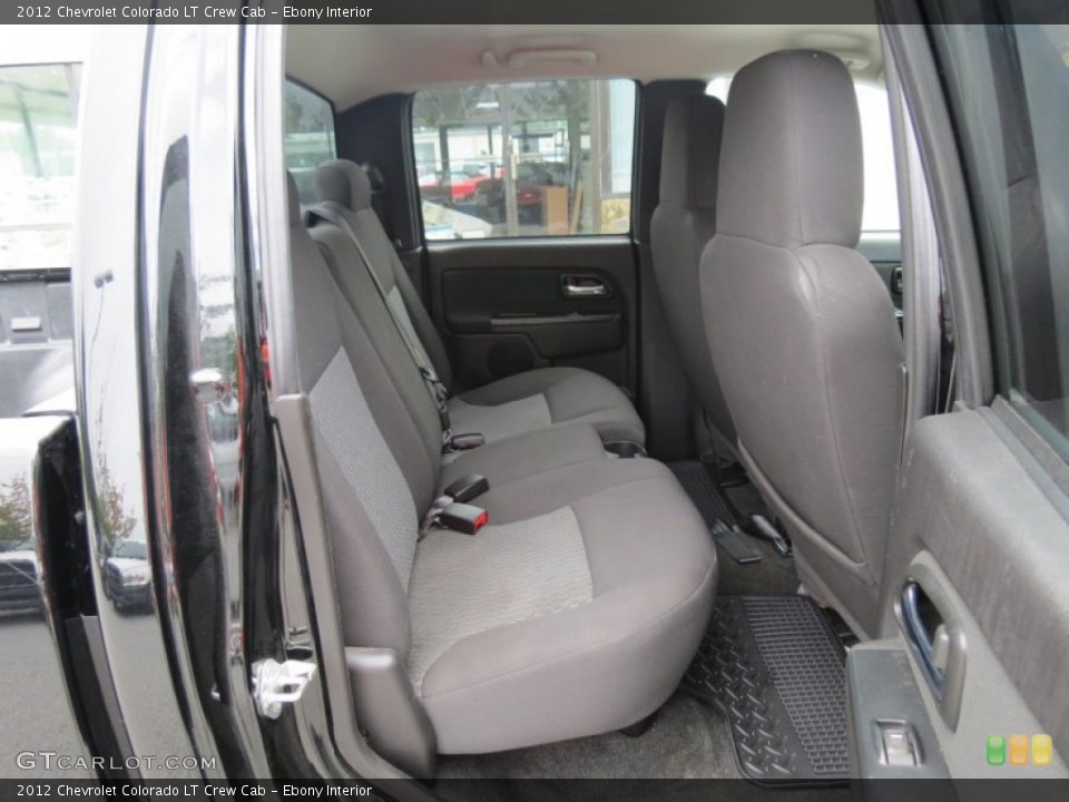 Ebony Interior Rear Seat for the 2012 Chevrolet Colorado LT Crew Cab #69074852