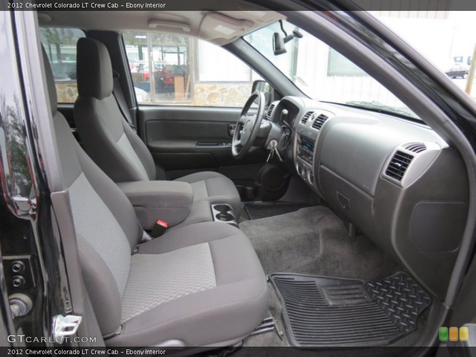 Ebony Interior Front Seat for the 2012 Chevrolet Colorado LT Crew Cab #69074860