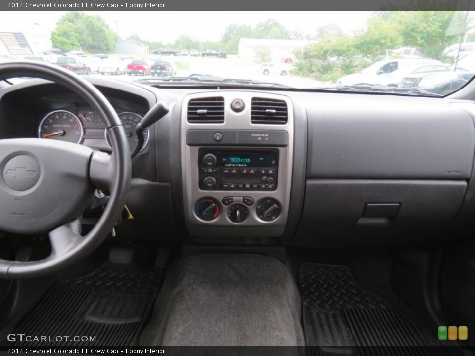 Ebony Interior Dashboard for the 2012 Chevrolet Colorado LT Crew Cab #69074882