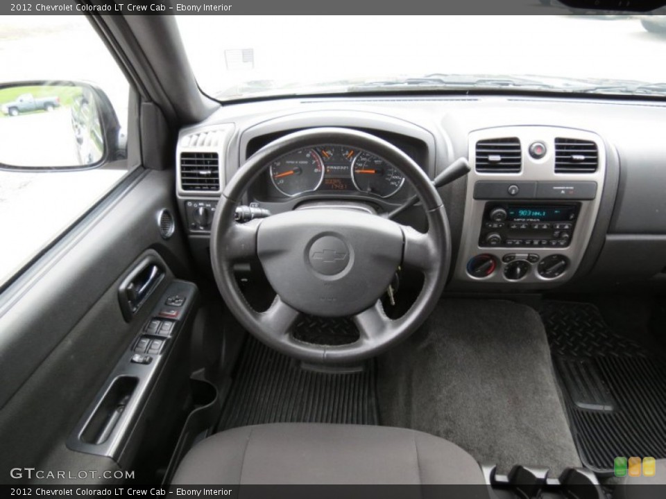 Ebony Interior Dashboard for the 2012 Chevrolet Colorado LT Crew Cab #69074891