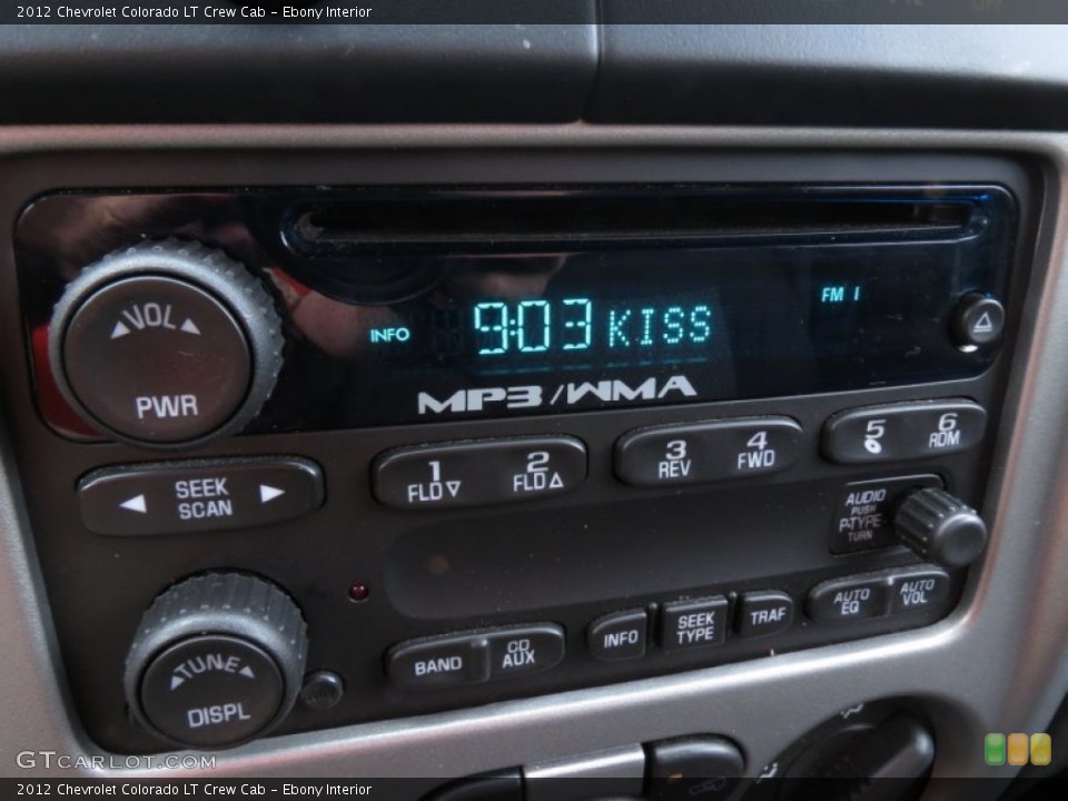 Ebony Interior Audio System for the 2012 Chevrolet Colorado LT Crew Cab #69074918