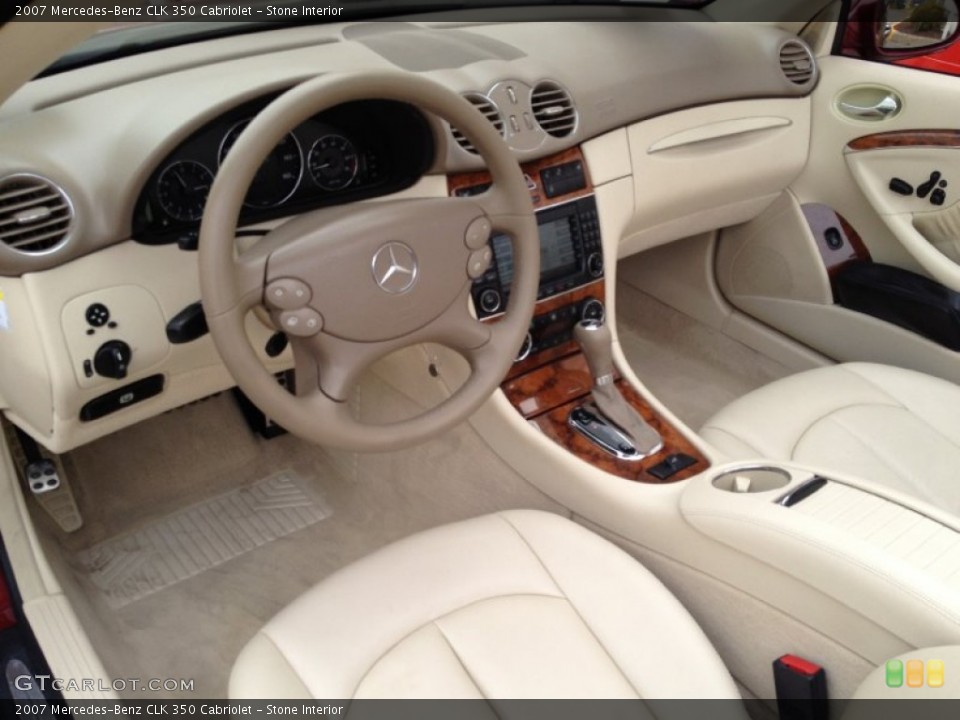 Stone Interior Prime Interior for the 2007 Mercedes-Benz CLK 350 Cabriolet #69078212