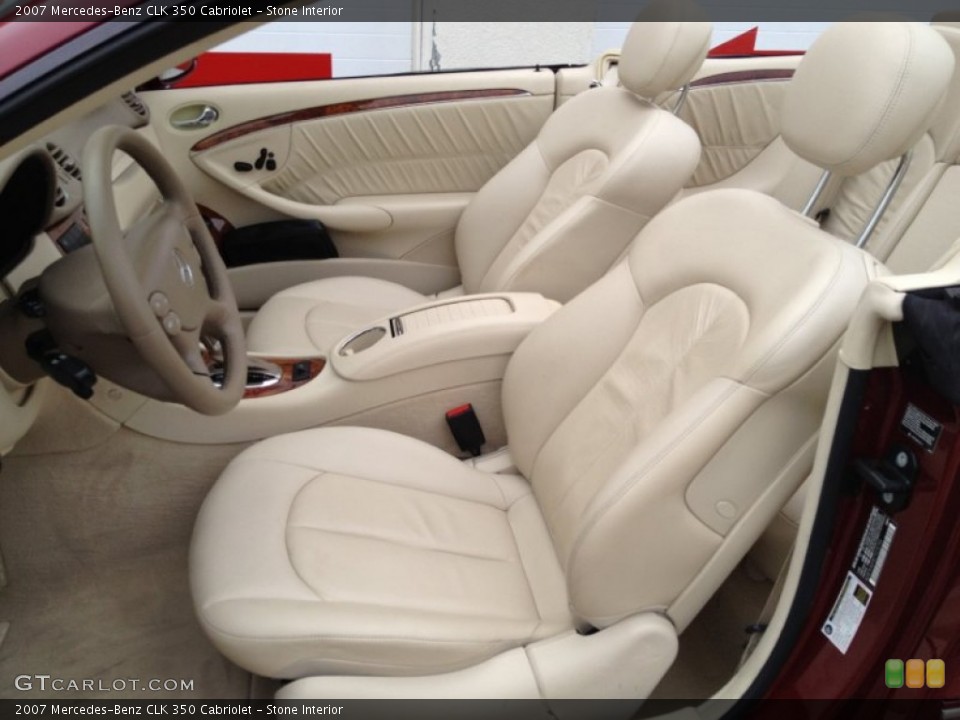 Stone Interior Front Seat for the 2007 Mercedes-Benz CLK 350 Cabriolet #69078221