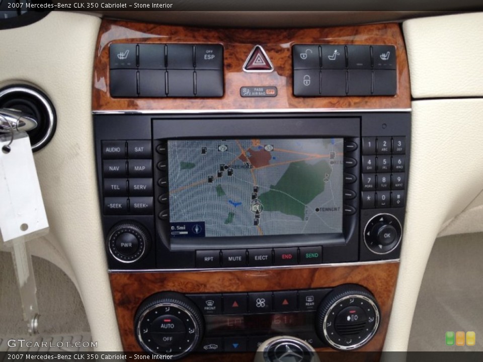 Stone Interior Navigation for the 2007 Mercedes-Benz CLK 350 Cabriolet #69078263