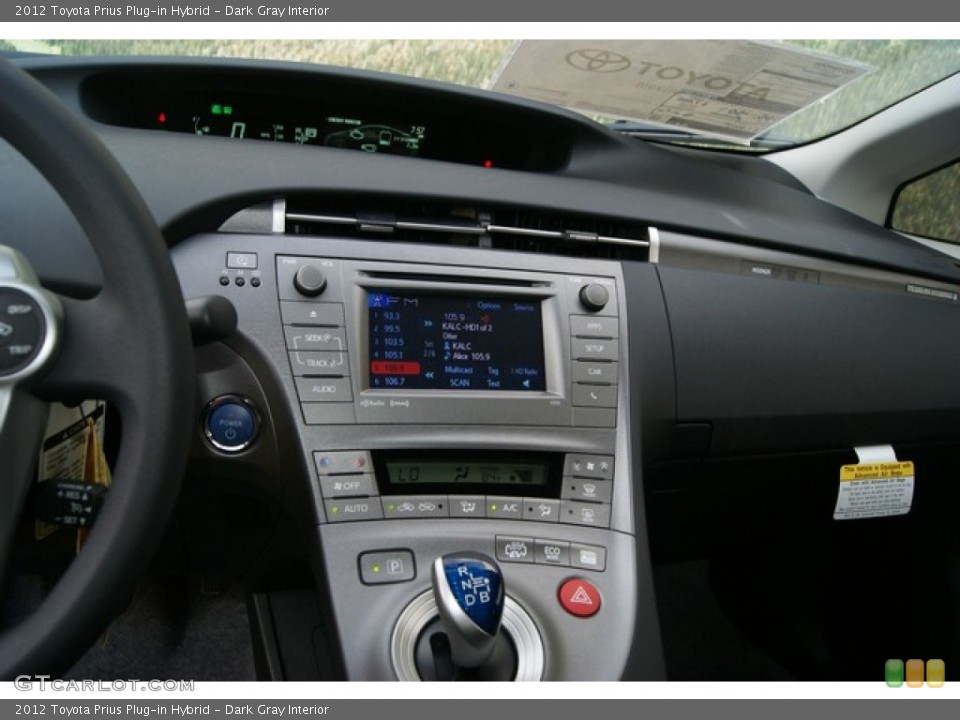Dark Gray Interior Dashboard for the 2012 Toyota Prius Plug-in Hybrid #69078941