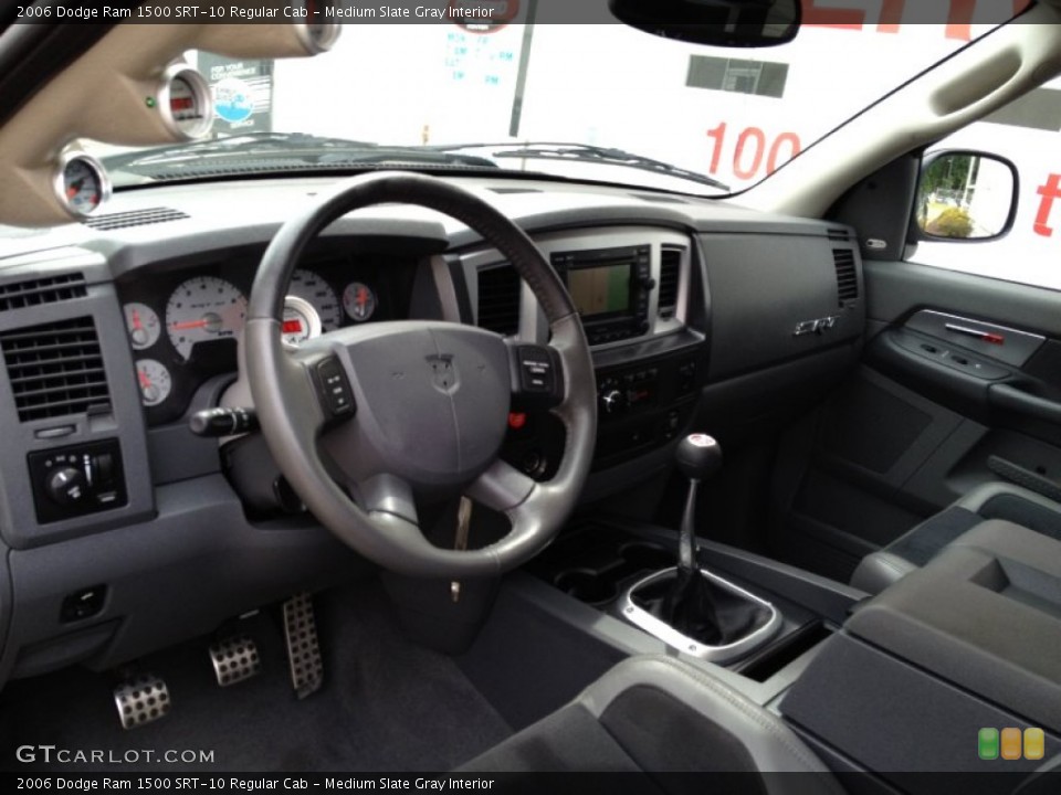 Medium Slate Gray Interior Prime Interior for the 2006 Dodge Ram 1500 SRT-10 Regular Cab #69079361