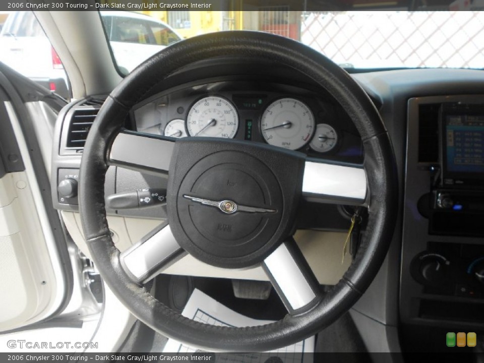 Dark Slate Gray/Light Graystone Interior Steering Wheel for the 2006 Chrysler 300 Touring #69080045
