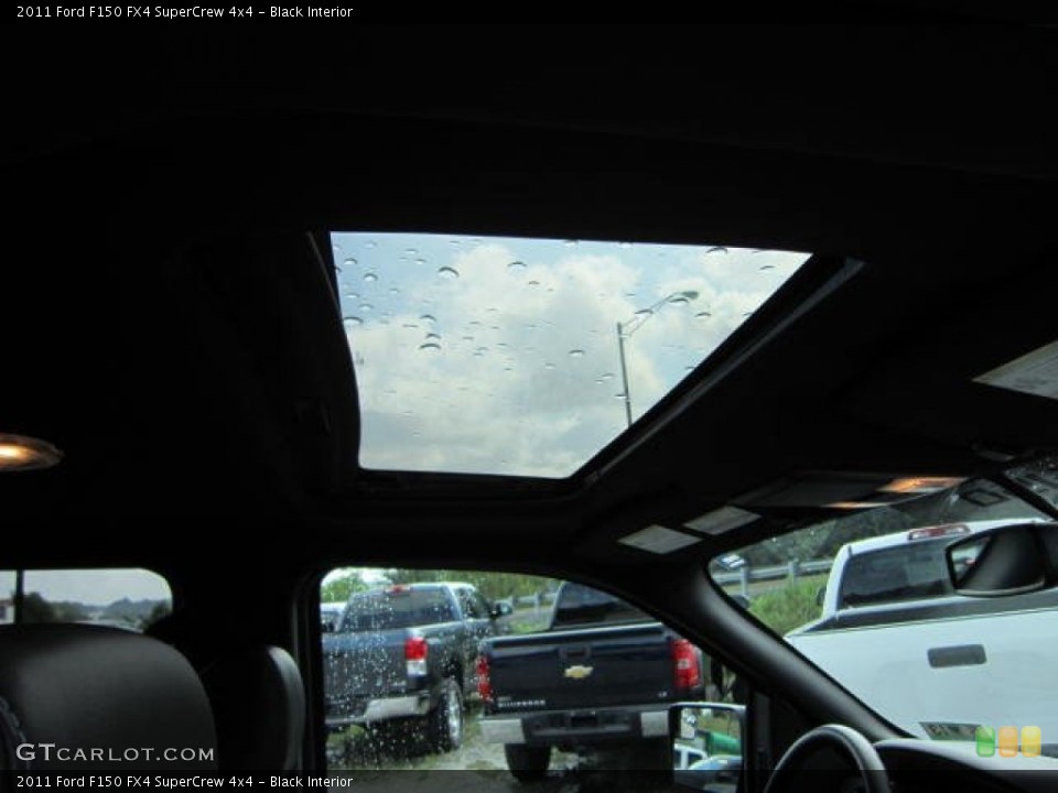 Black Interior Sunroof for the 2011 Ford F150 FX4 SuperCrew 4x4 #69081161