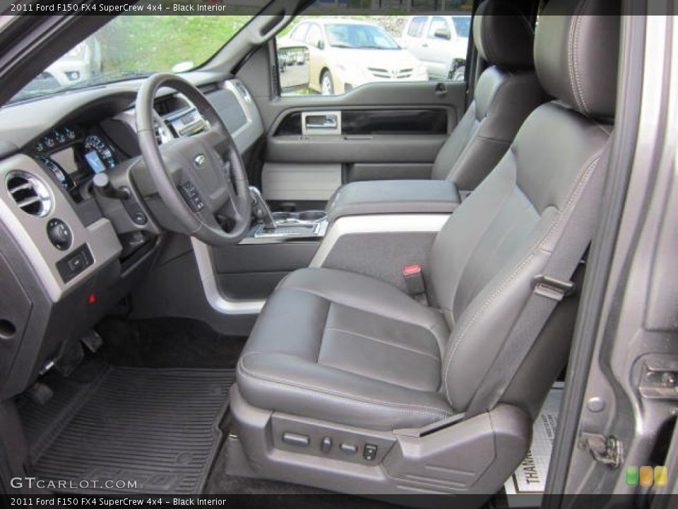 Black Interior Front Seat for the 2011 Ford F150 FX4 SuperCrew 4x4 #69081182