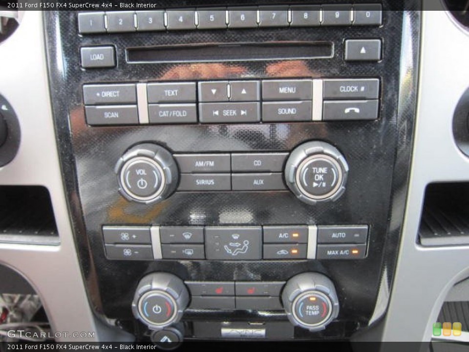 Black Interior Controls for the 2011 Ford F150 FX4 SuperCrew 4x4 #69081206