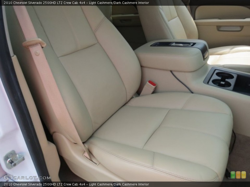 Light Cashmere/Dark Cashmere Interior Front Seat for the 2010 Chevrolet Silverado 2500HD LTZ Crew Cab 4x4 #69081593