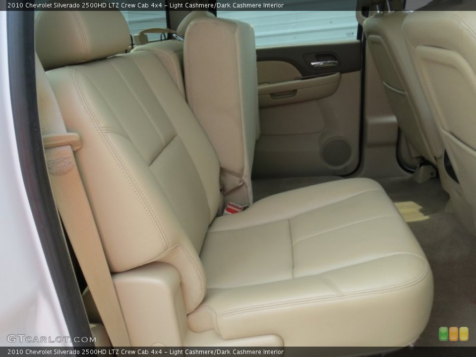 Light Cashmere/Dark Cashmere Interior Rear Seat for the 2010 Chevrolet Silverado 2500HD LTZ Crew Cab 4x4 #69081611