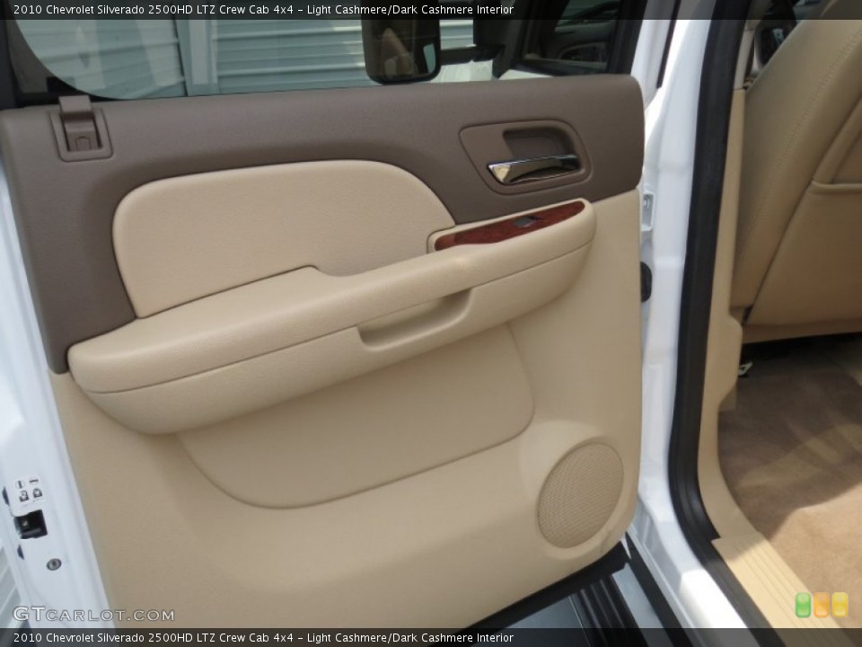 Light Cashmere/Dark Cashmere Interior Door Panel for the 2010 Chevrolet Silverado 2500HD LTZ Crew Cab 4x4 #69081620