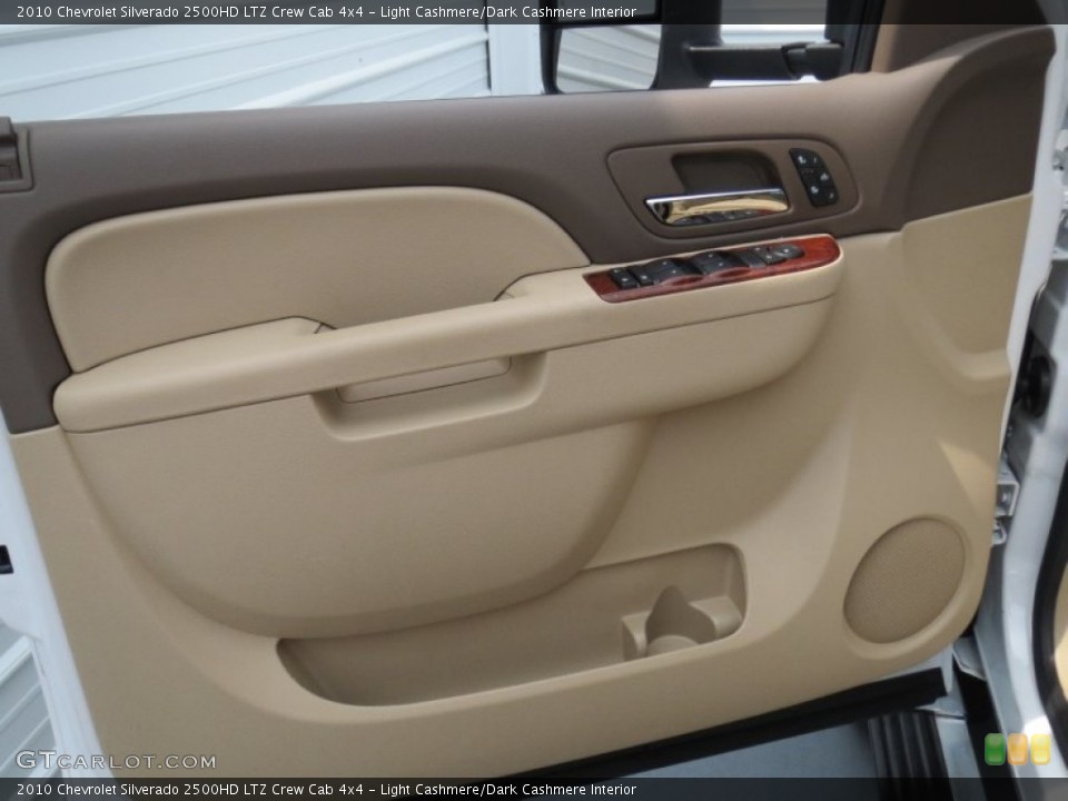 Light Cashmere/Dark Cashmere Interior Door Panel for the 2010 Chevrolet Silverado 2500HD LTZ Crew Cab 4x4 #69081635