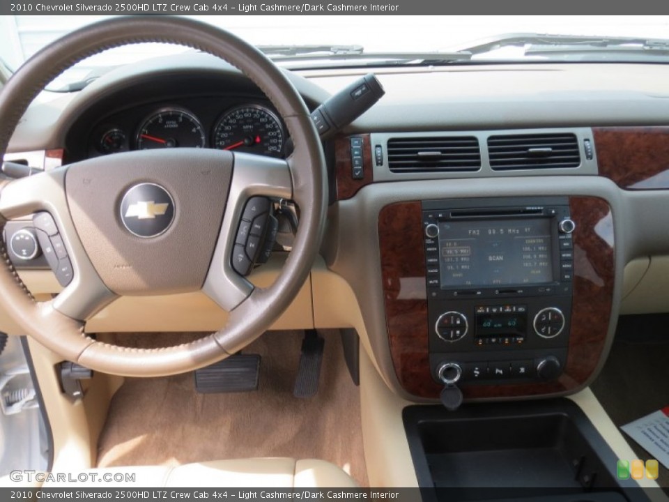 Light Cashmere/Dark Cashmere Interior Dashboard for the 2010 Chevrolet Silverado 2500HD LTZ Crew Cab 4x4 #69081674