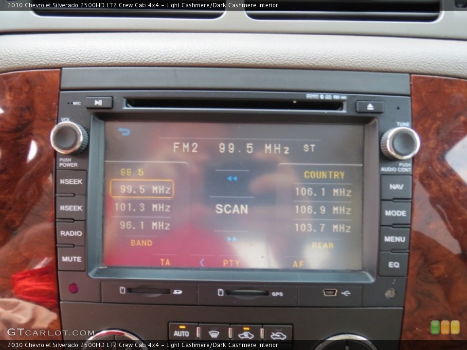 Light Cashmere/Dark Cashmere Interior Audio System for the 2010 Chevrolet Silverado 2500HD LTZ Crew Cab 4x4 #69081683