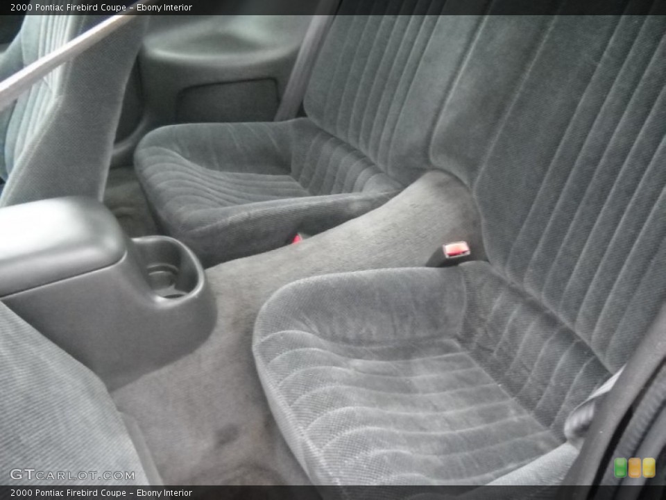 Ebony Interior Rear Seat for the 2000 Pontiac Firebird Coupe #69085382