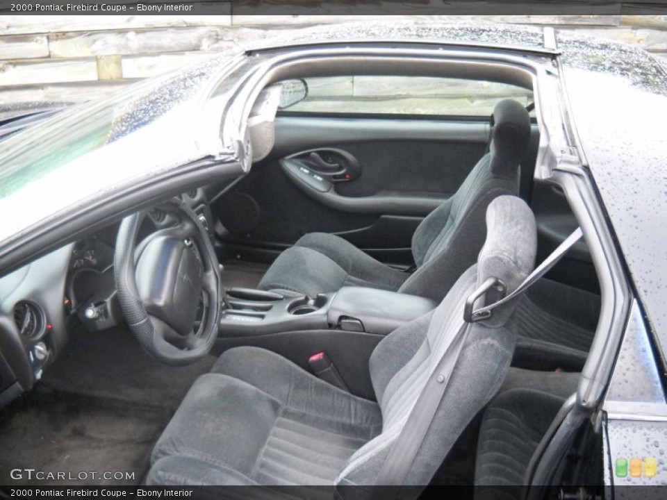 Ebony Interior Prime Interior for the 2000 Pontiac Firebird Coupe #69085388