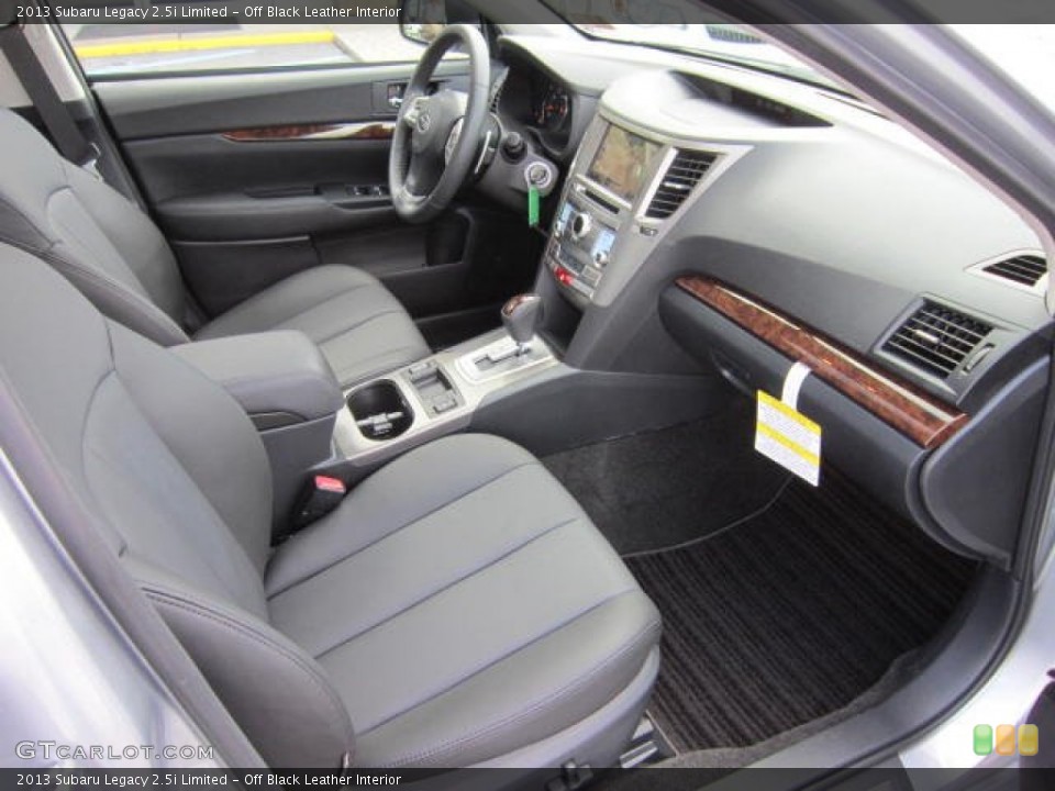 Off Black Leather Interior Photo for the 2013 Subaru Legacy 2.5i Limited #69089905