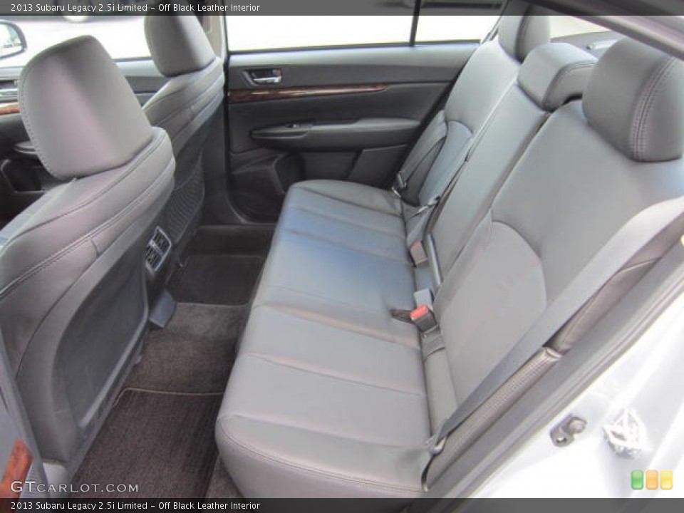 Off Black Leather Interior Rear Seat for the 2013 Subaru Legacy 2.5i Limited #69089922