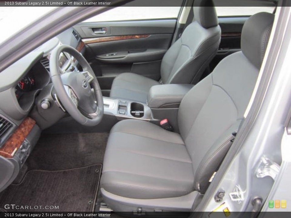 Off Black Leather Interior Photo for the 2013 Subaru Legacy 2.5i Limited #69089934