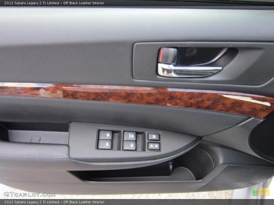 Off Black Leather Interior Door Panel for the 2013 Subaru Legacy 2.5i Limited #69089945