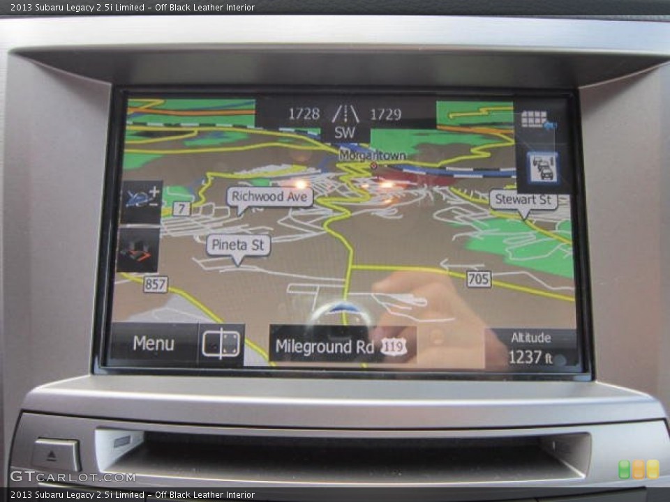 Off Black Leather Interior Navigation for the 2013 Subaru Legacy 2.5i Limited #69089957
