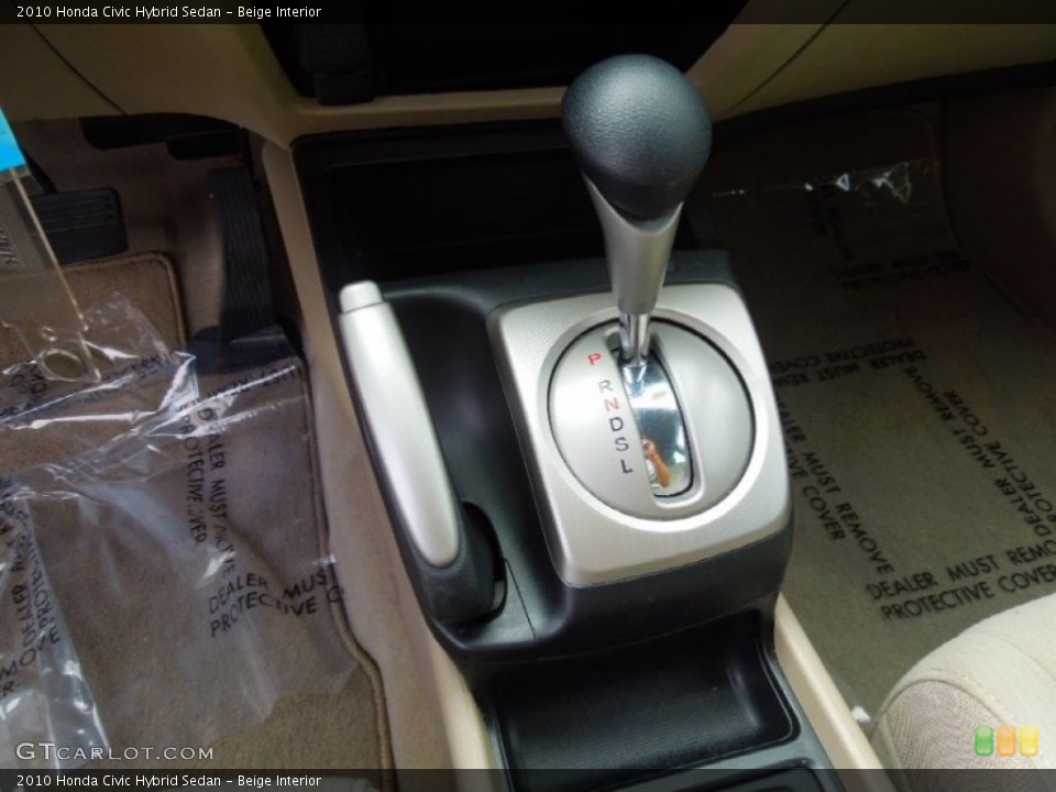 Beige Interior Transmission for the 2010 Honda Civic Hybrid Sedan #69095372
