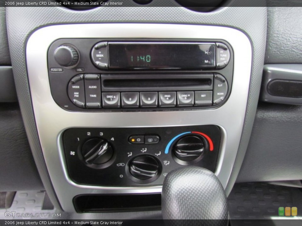 Medium Slate Gray Interior Audio System for the 2006 Jeep Liberty CRD Limited 4x4 #69097175