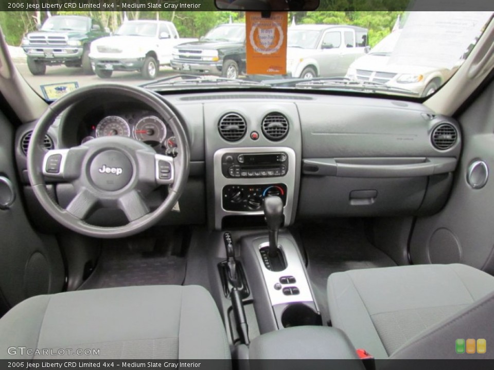 Medium Slate Gray Interior Dashboard for the 2006 Jeep Liberty CRD Limited 4x4 #69097220