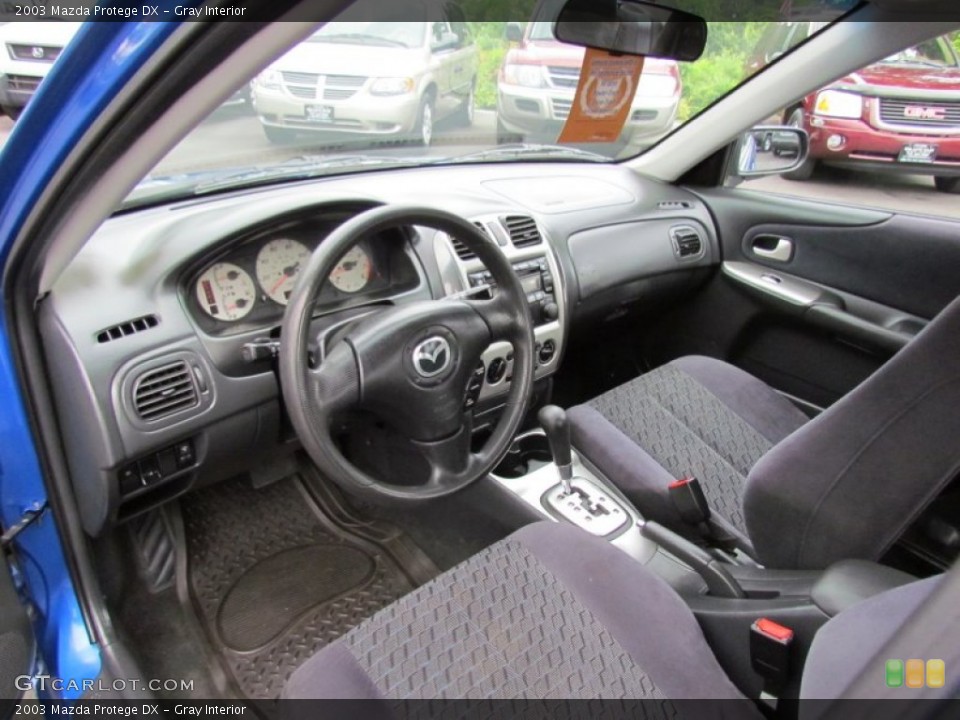 Gray Interior Prime Interior for the 2003 Mazda Protege DX #69097413