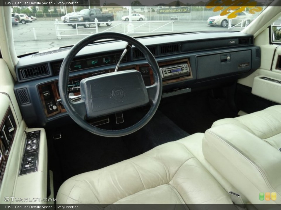Ivory Interior Prime Interior for the 1992 Cadillac DeVille Sedan #69098969