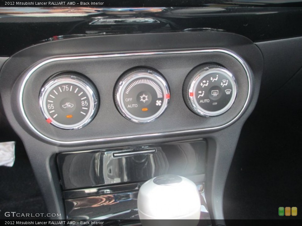 Black Interior Controls for the 2012 Mitsubishi Lancer RALLIART AWD #69099242