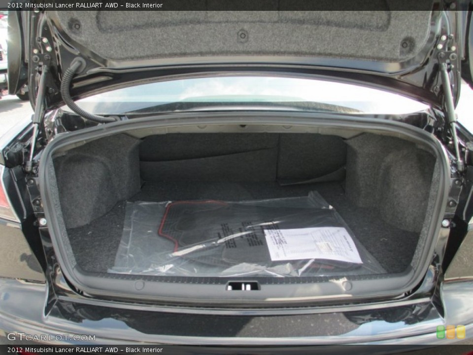 Black Interior Trunk for the 2012 Mitsubishi Lancer RALLIART AWD #69099320