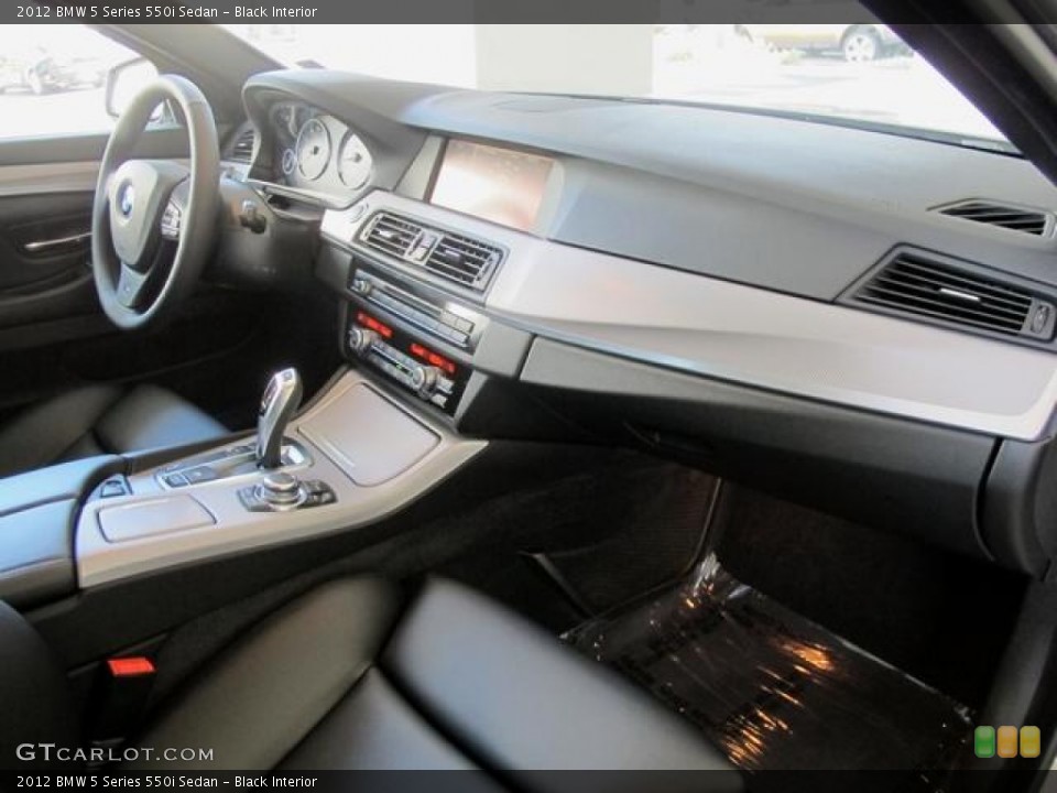 Black Interior Dashboard for the 2012 BMW 5 Series 550i Sedan #69101210