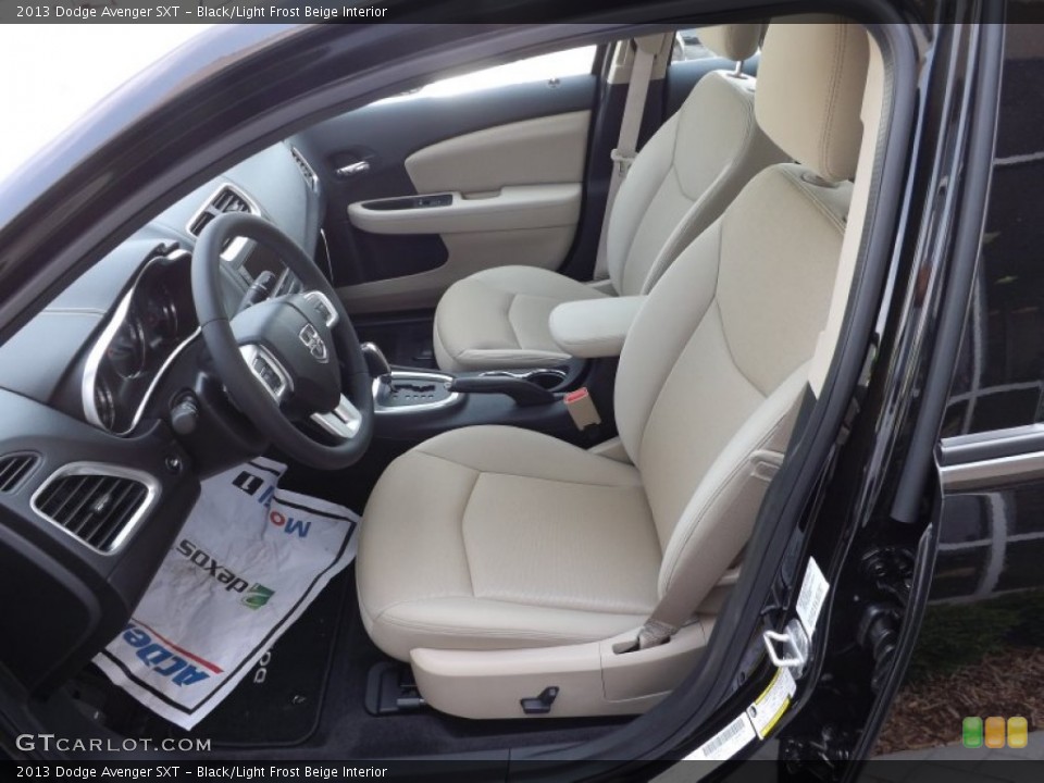 Black/Light Frost Beige Interior Front Seat for the 2013 Dodge Avenger SXT #69102464