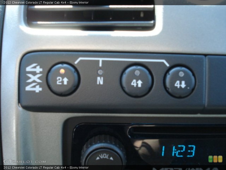 Ebony Interior Controls for the 2012 Chevrolet Colorado LT Regular Cab 4x4 #69106433