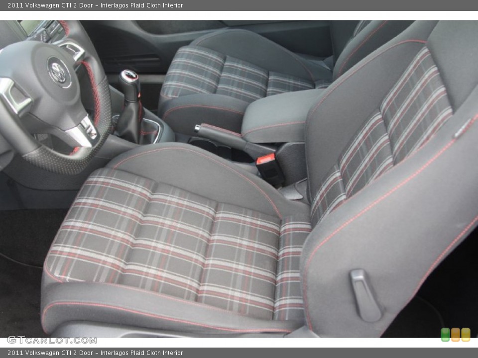 Interlagos Plaid Cloth Interior Front Seat for the 2011 Volkswagen GTI 2 Door #69107381