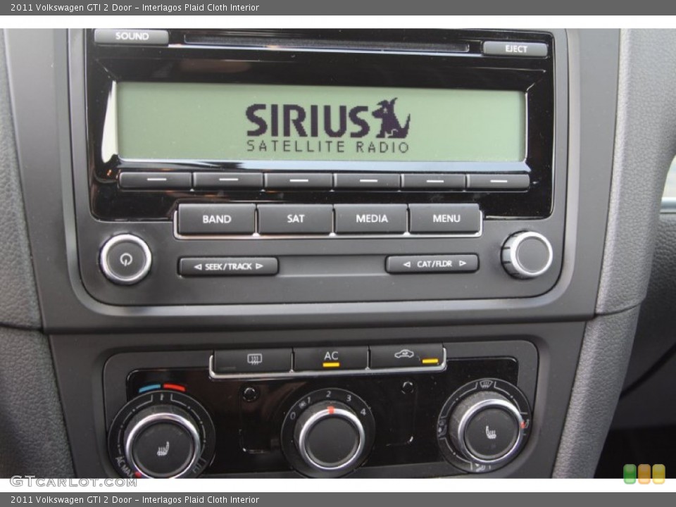 Interlagos Plaid Cloth Interior Controls for the 2011 Volkswagen GTI 2 Door #69107405
