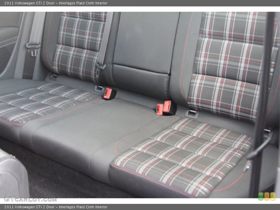 Interlagos Plaid Cloth Interior Rear Seat for the 2011 Volkswagen GTI 2 Door #69107423