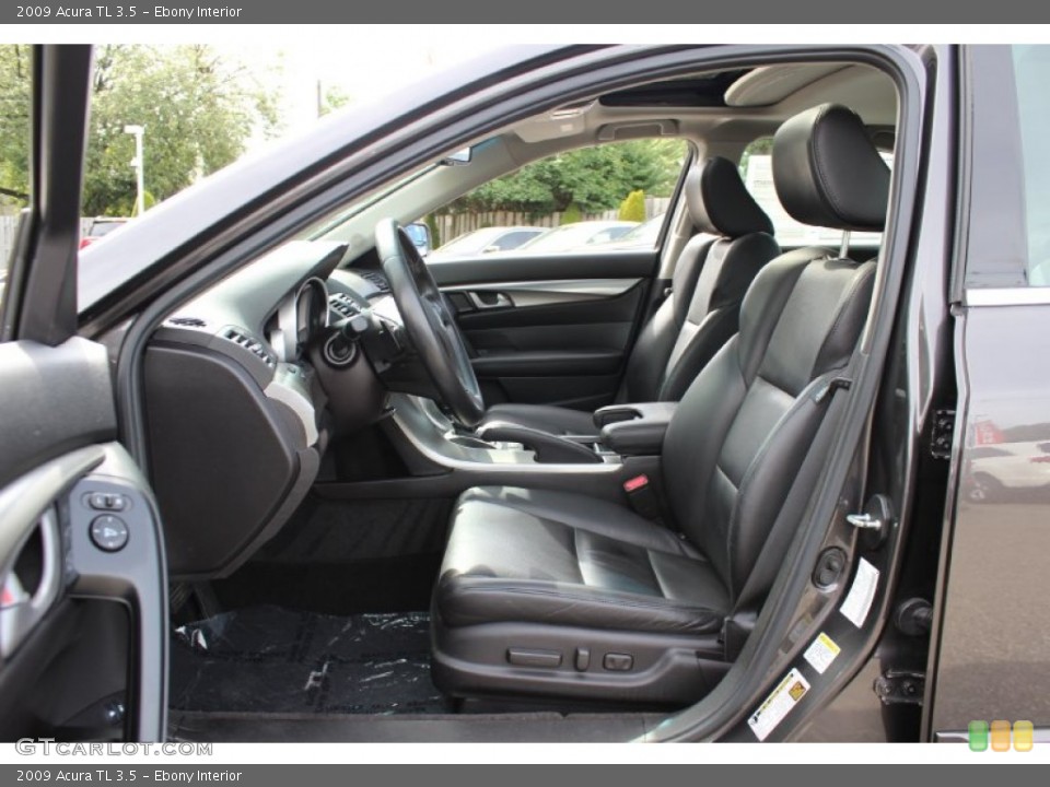 Ebony Interior Front Seat for the 2009 Acura TL 3.5 #69110780