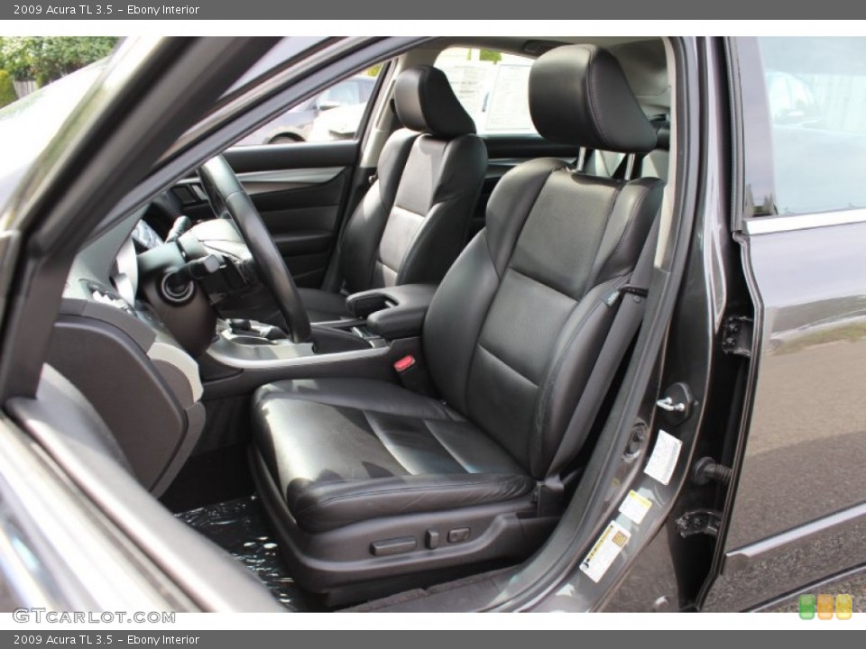 Ebony Interior Front Seat for the 2009 Acura TL 3.5 #69110786