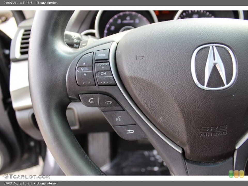 Ebony Interior Controls for the 2009 Acura TL 3.5 #69110831