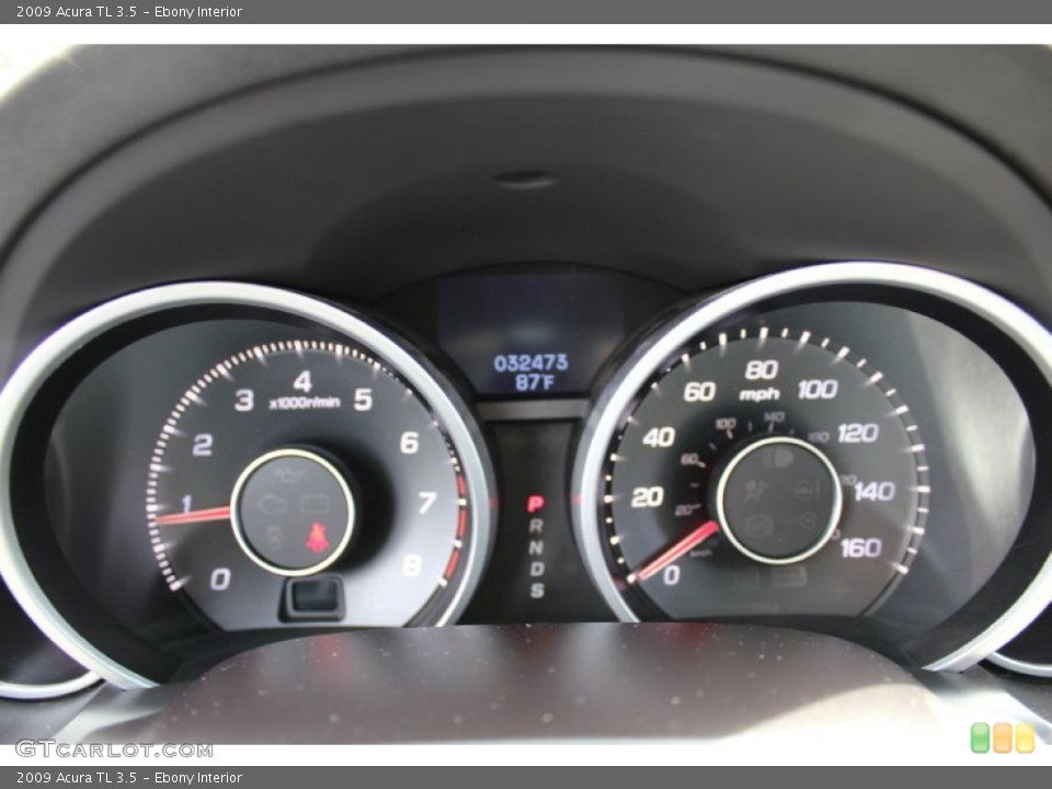 Ebony Interior Gauges for the 2009 Acura TL 3.5 #69110846