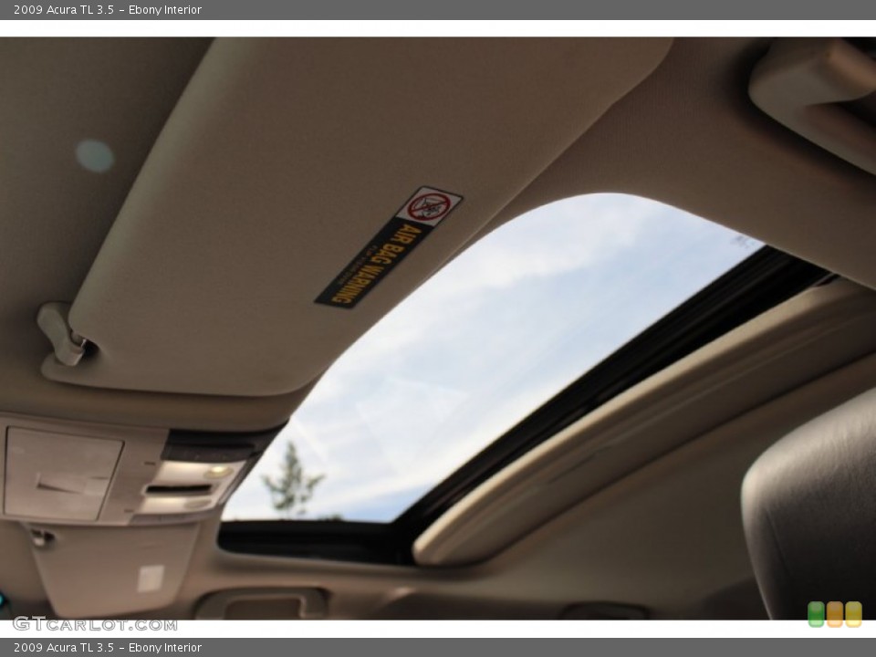 Ebony Interior Sunroof for the 2009 Acura TL 3.5 #69110852