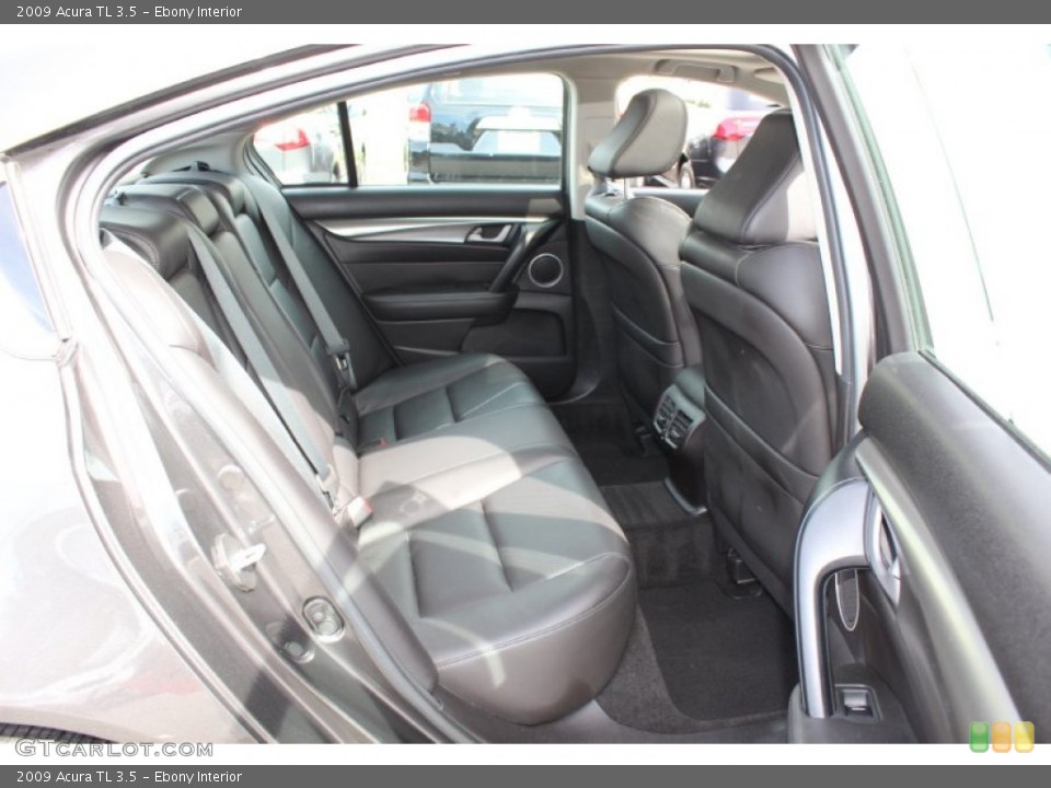 Ebony Interior Rear Seat for the 2009 Acura TL 3.5 #69110890